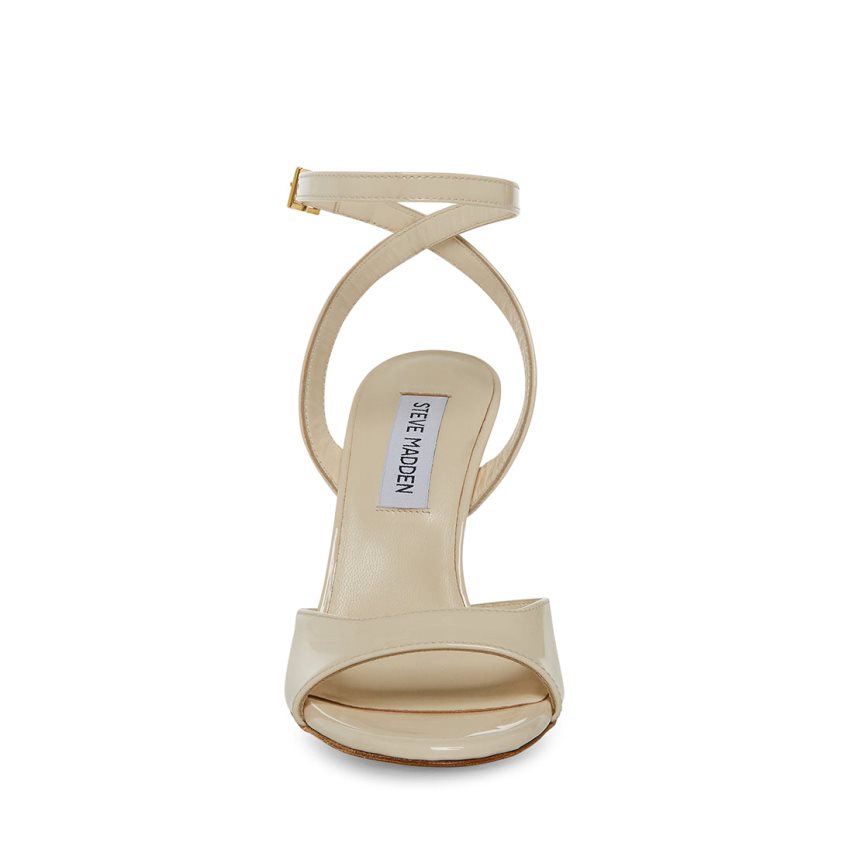 Sandalias Tacones Steve Madden Naryssa Charol Mujer Beige | ES EC903S